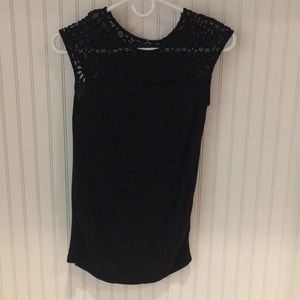 Maternity Tank with Lace Detail
